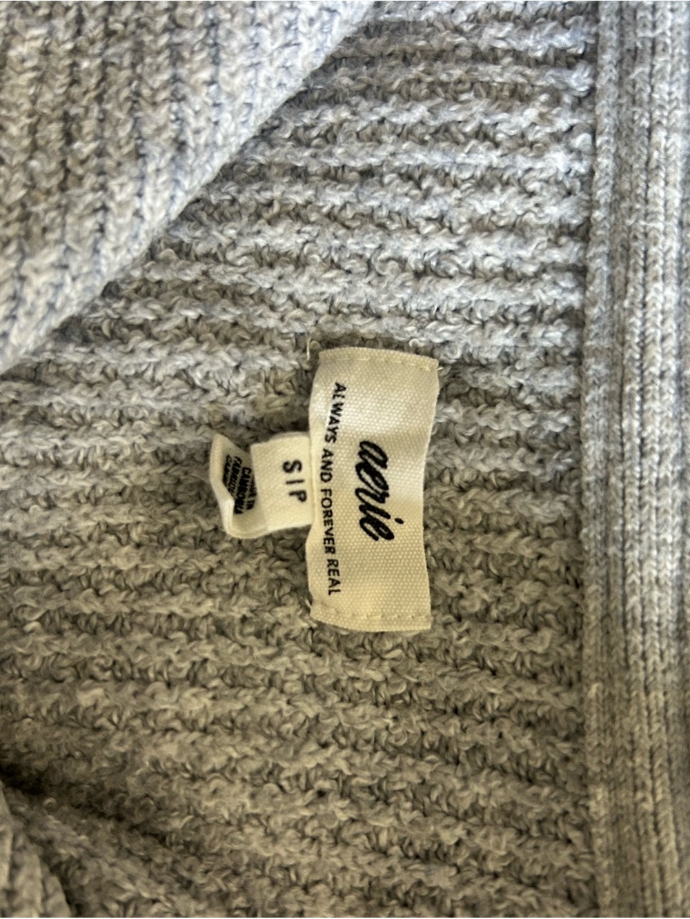 Aerie CozyUp Waffle Button Sweater - Picture 5 of 5